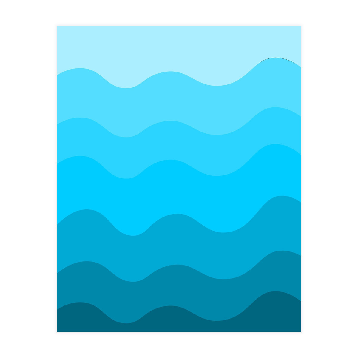 Blue gradient design  (Print Only)