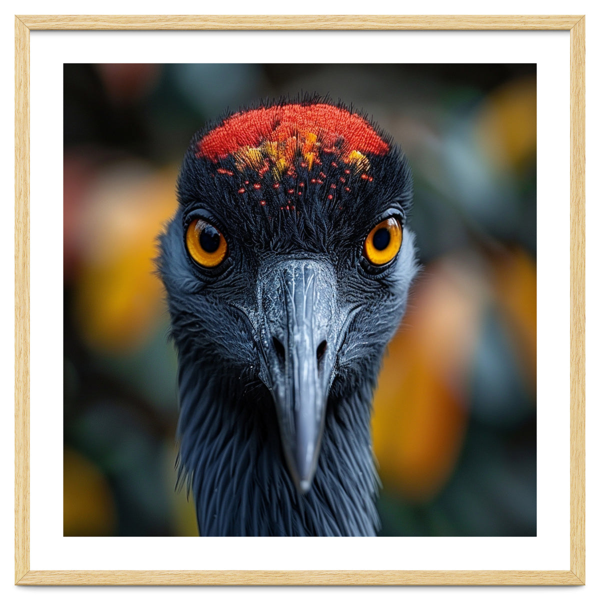 Close Up Of A Strikingly Beautiful Bird Face