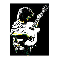 Pat Metheny American Jazz Guitarist Legend in Pop Art (Print Only)