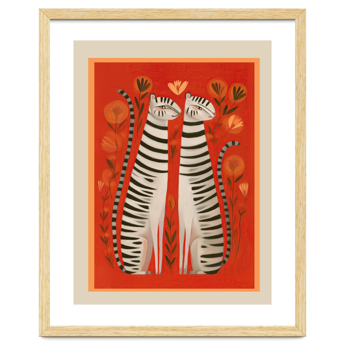 Striped Cat Pair