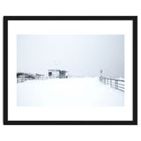 Hut in the winter seascape thumbnail