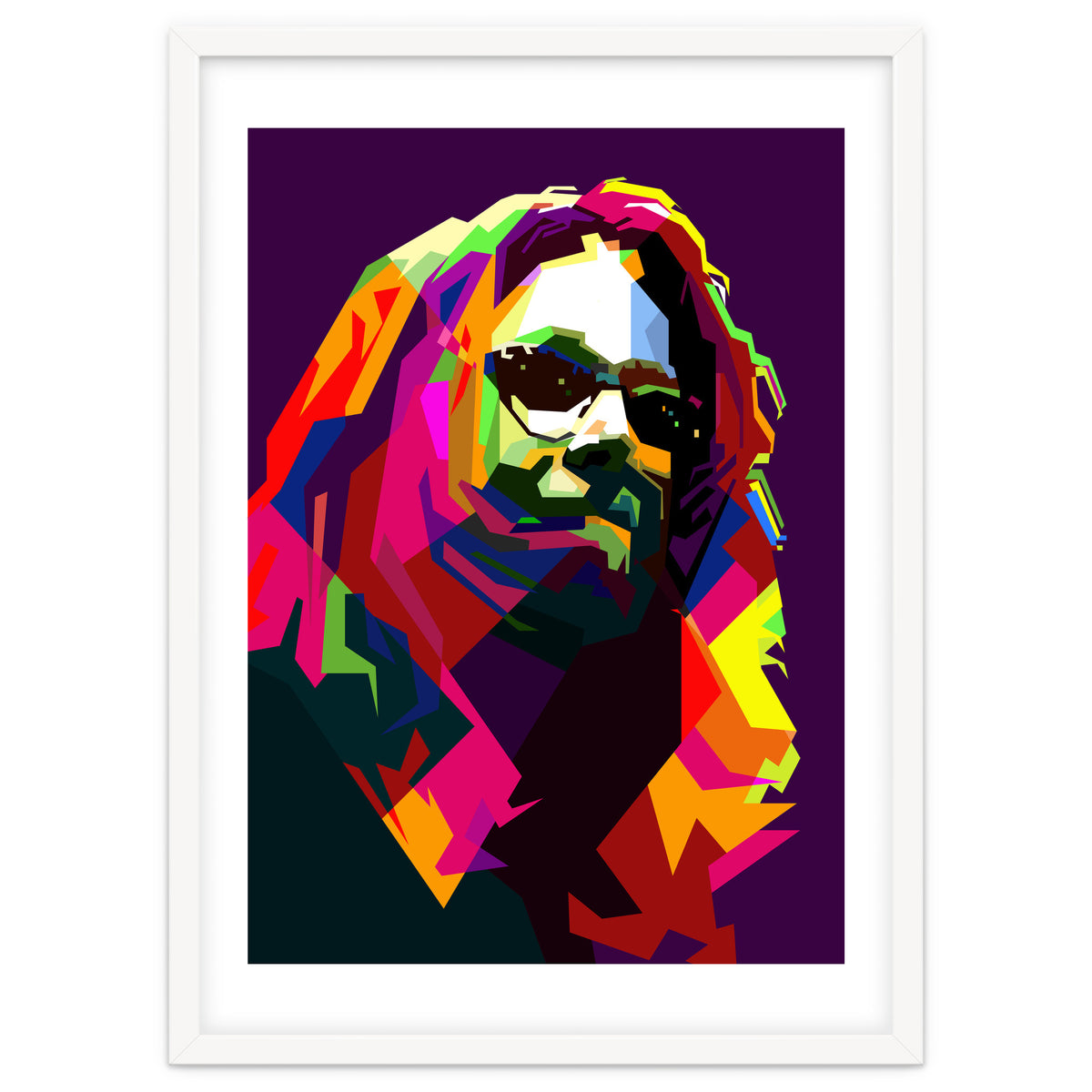 Ozzy Osbourne Black Sabbath Classic Rock Pop Art WPAP Art