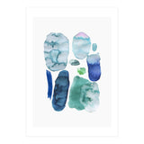 Watercolor Aqua Abstract Spots II (Print Only) thumbnail
