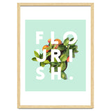 Flourish #society6 #buyart #typography #artprint thumbnail