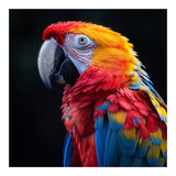 Scarlet Macaw Parrot Vibrant Plumage Close Up (Print Only) thumbnail