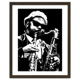Rahsaan Roland Kirk American Jazz Multi-Instrumentalist in Grayscale 2 thumbnail