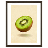 Kiwi Slice, Watercolor Fruit, Fresh Green Art thumbnail