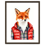Dapper Fox Portrait Puffer Wild Fashion thumbnail