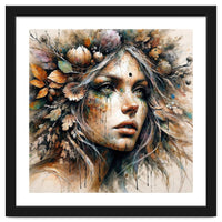 Harvest Crown Druid Woman Portrait