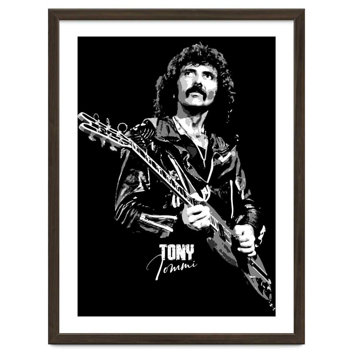 Tony Iommi American Musician Legend In Grayscale