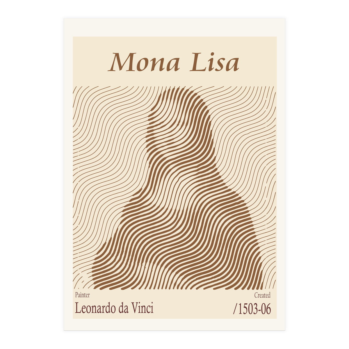 Mona Lisa – Leonardo Da Vinci (1503 06) (Print Only)