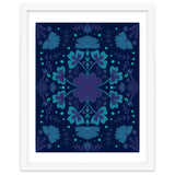 Clovers And Flowers Night Blue thumbnail