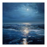 Midnight Blue Moonlit Seascape (Print Only) thumbnail
