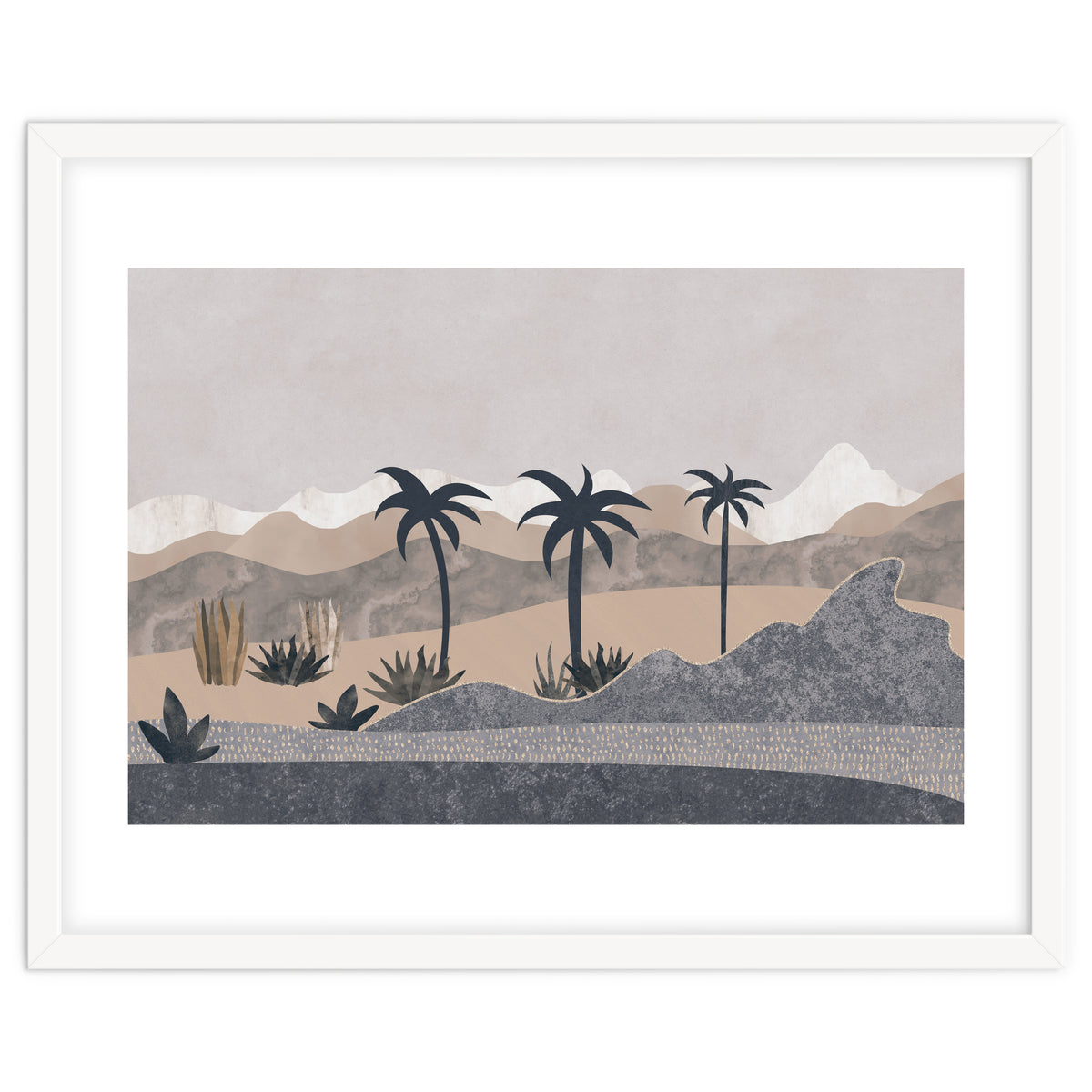 Abstract Landscape Palm Oasis