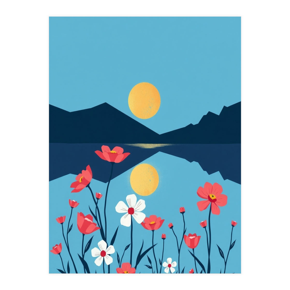 Sun And Flower (Print Only)