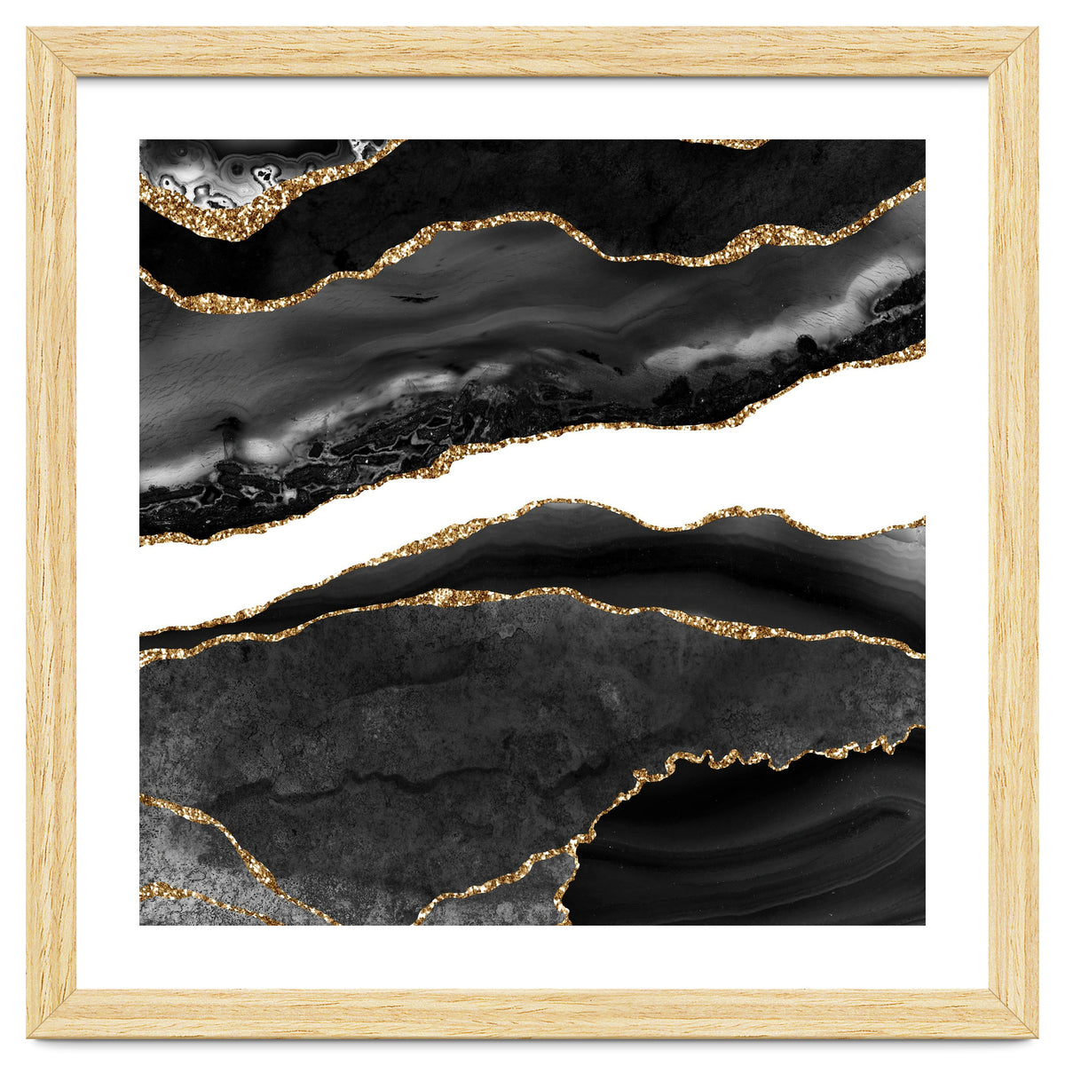 Black & Gold Agate Texture 08