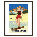 Ski Girl at Cortina D'Ampezzo, Italy thumbnail