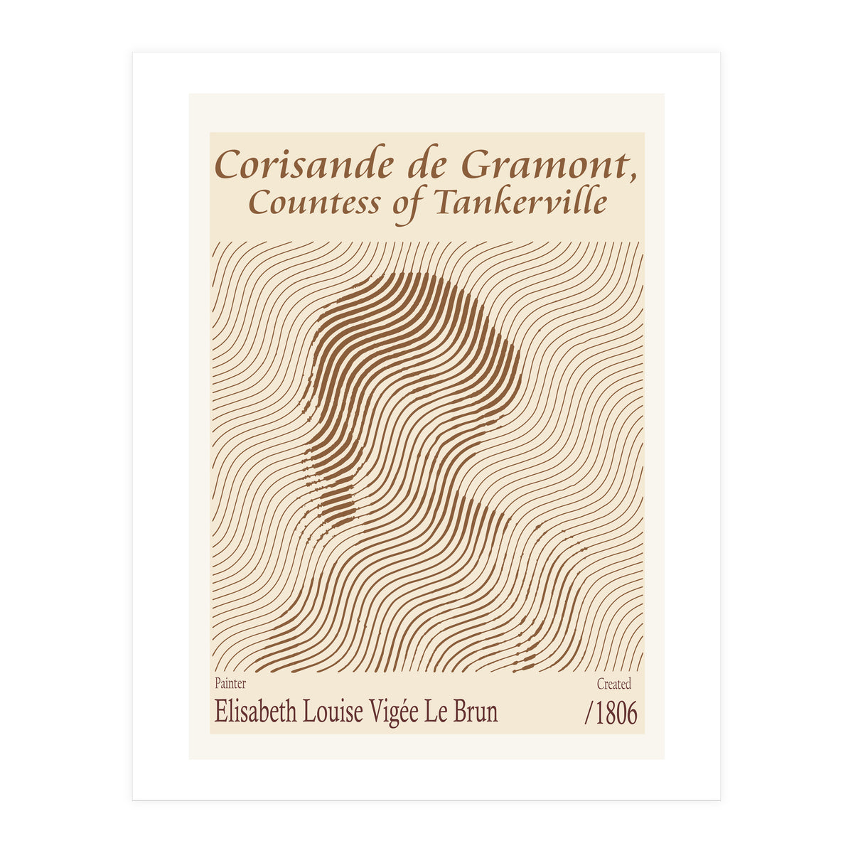 Corisande De Gramont, Countess Of Tankerville – Elisabeth Louise 1806 (Print Only)