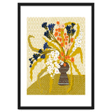 Floral Contemporary Still Life Mustard Yellow thumbnail