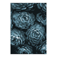 Succulent Plant Blue Ii (Print Only)