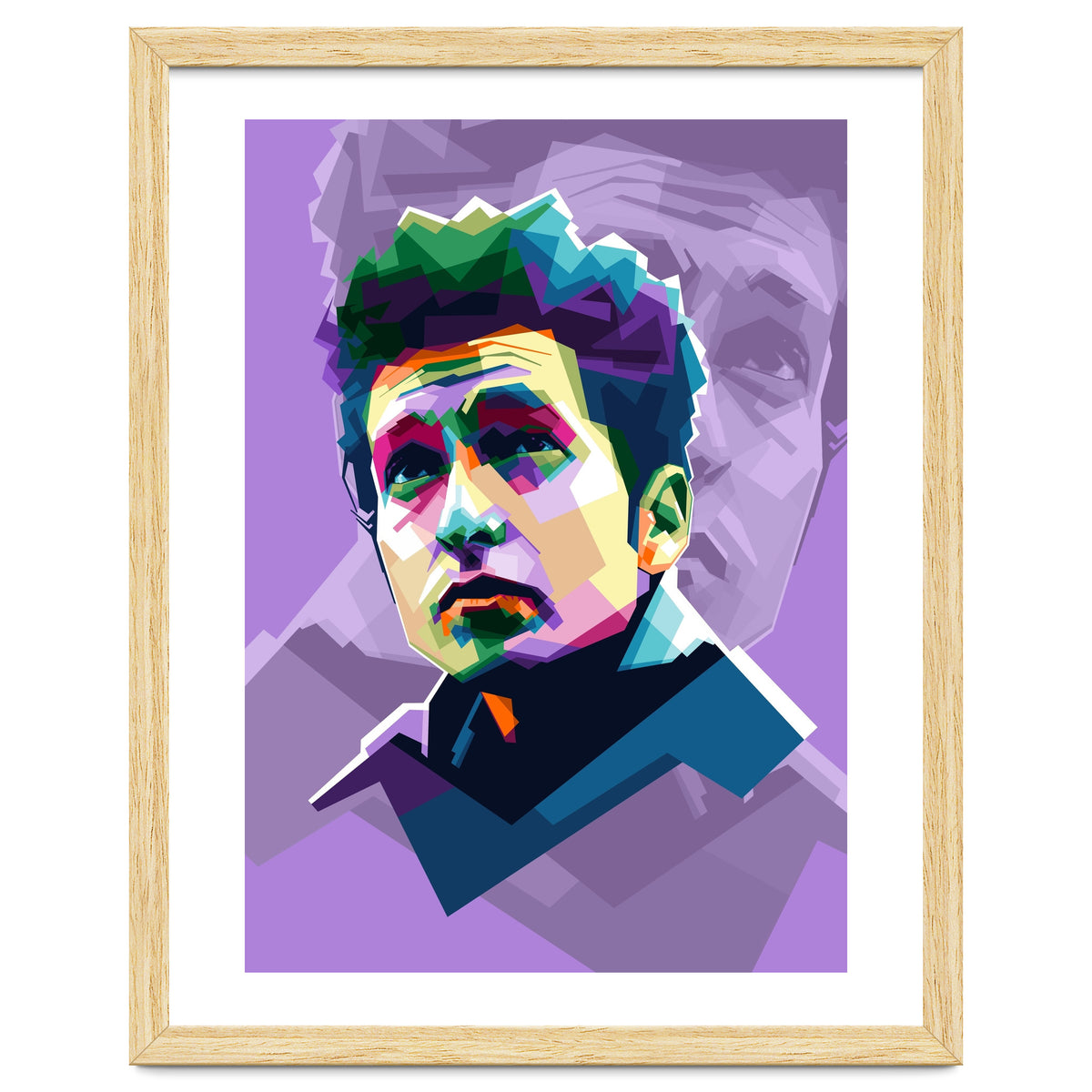 Bob Dylan Pop Art WPAP