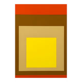 Josef Albers - Red, Brown, Golden (Print Only) thumbnail