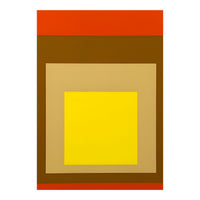 Josef Albers - Red, Brown, Golden (Print Only)