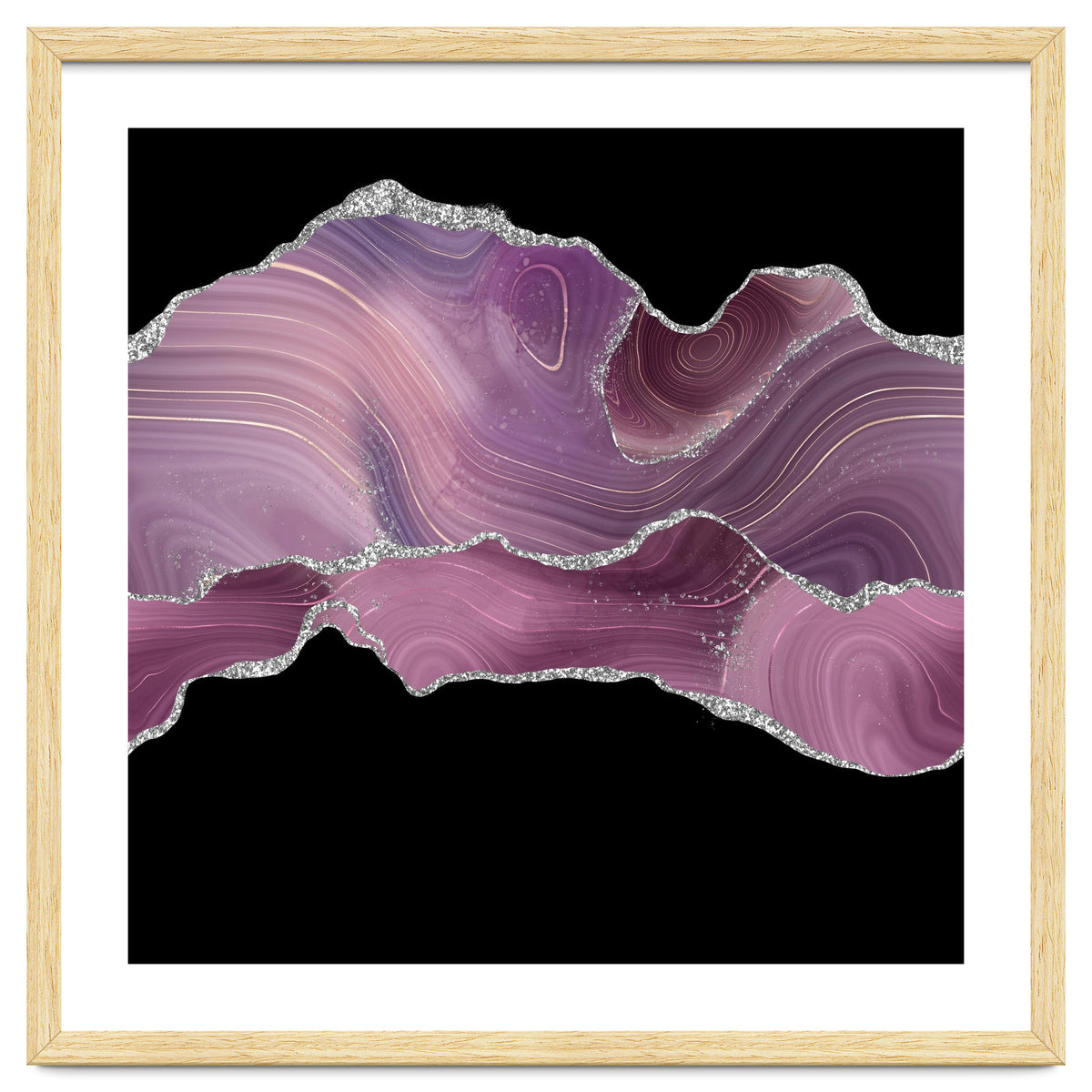Mauve & Silver Agate Texture 04