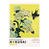 Katsushika Hokusai - Hydrangea and swallow (Print Only) thumbnail
