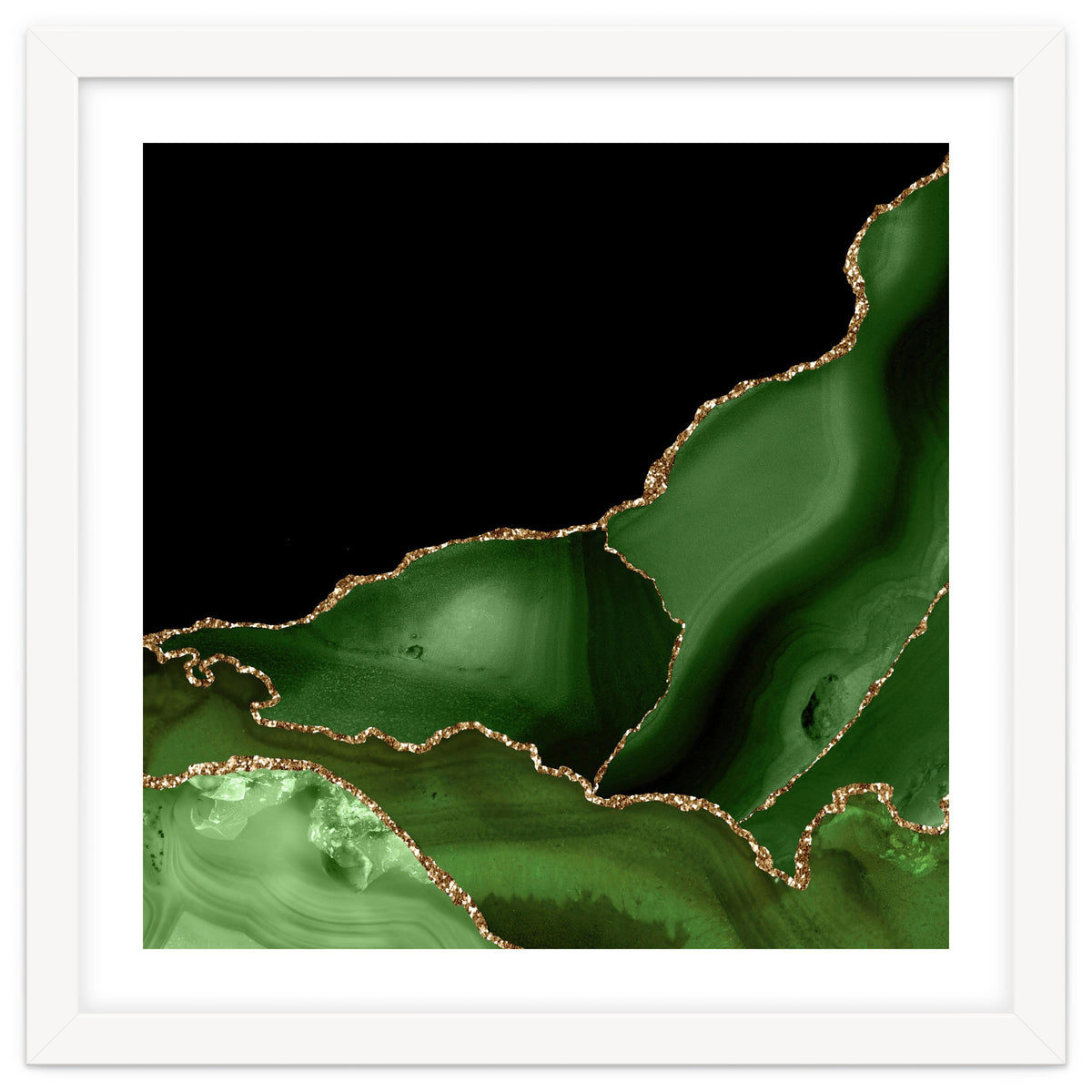 Green & Gold Agate Texture 03