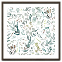 Eucalyptus Leaves Botanical Pattern