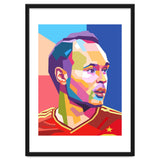 Iniesta pop art portrait thumbnail