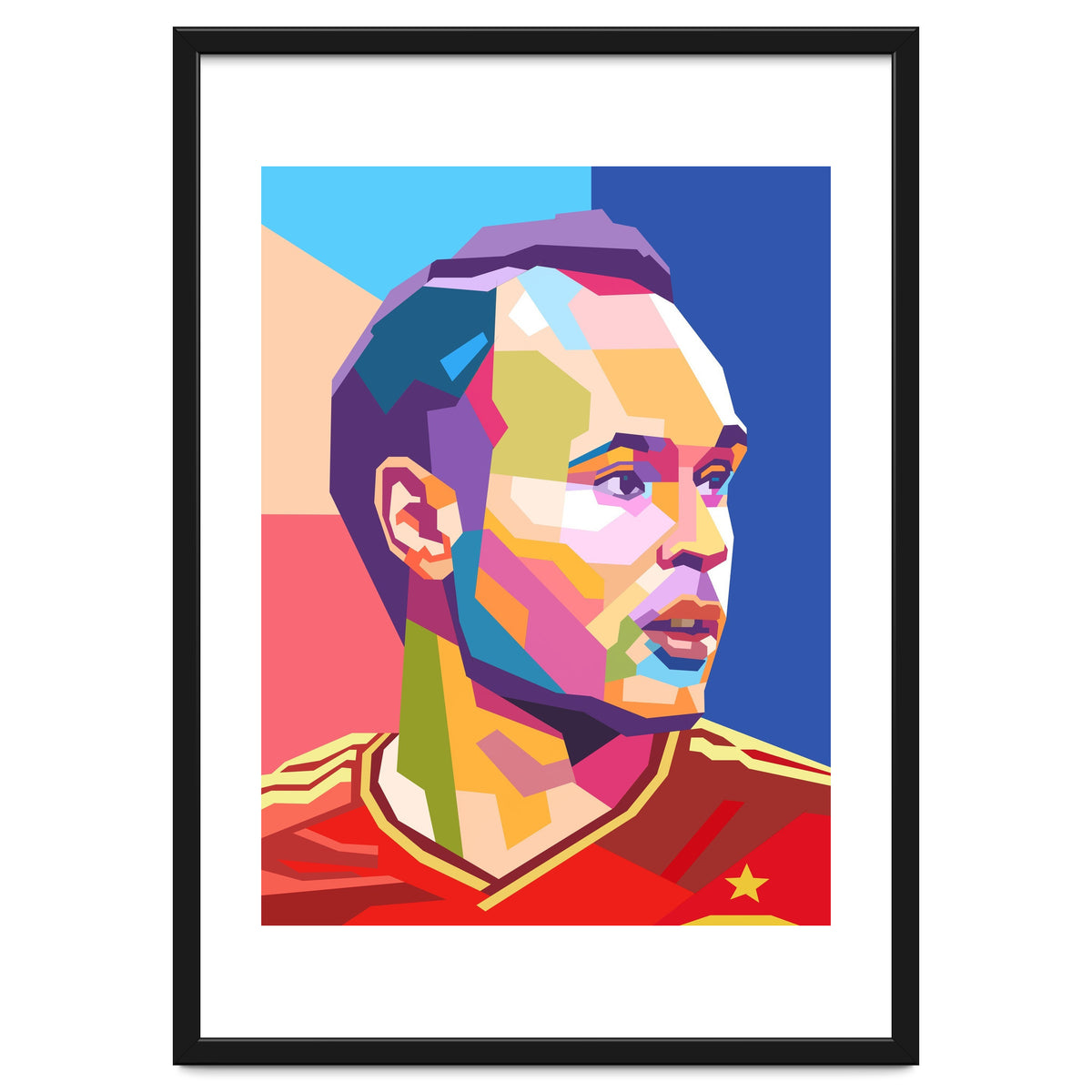 Iniesta pop art portrait