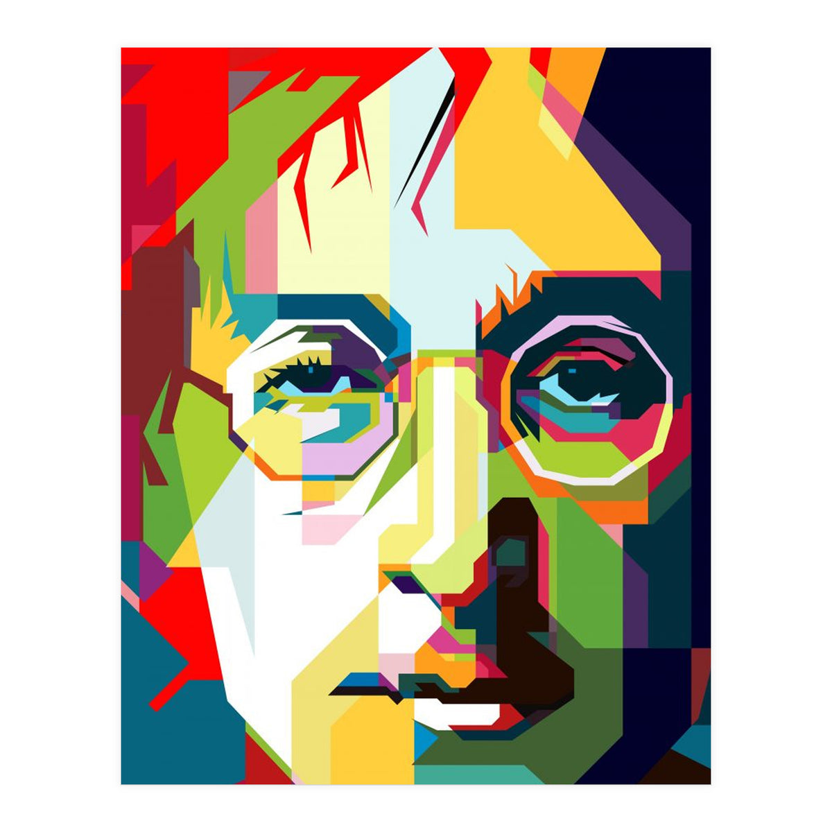 John Lennon Imagine Song Pop Art Wpap (Print Only)