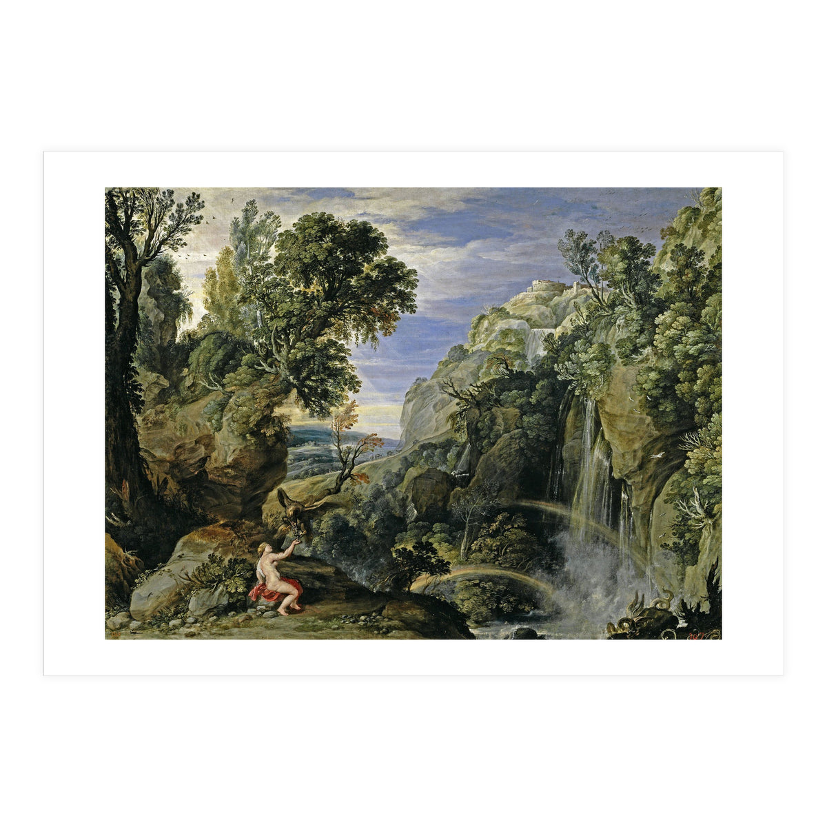Pedro Pablo Rubens; Paul Bril / 'Landscape with Psyche and Jupiter', 1610; ca. 1630, Flemish Scho... (Print Only)