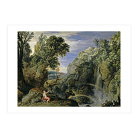 Pedro Pablo Rubens; Paul Bril / 'Landscape with Psyche and Jupiter', 1610; ca. 1630, Flemish Scho... (Print Only)