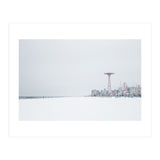 Amusement park in the winter seascape (Print Only) thumbnail
