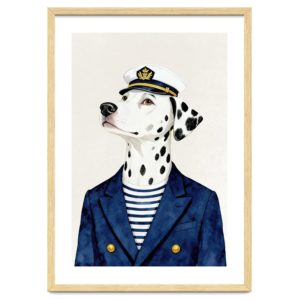 Dalmatian dog As captain
