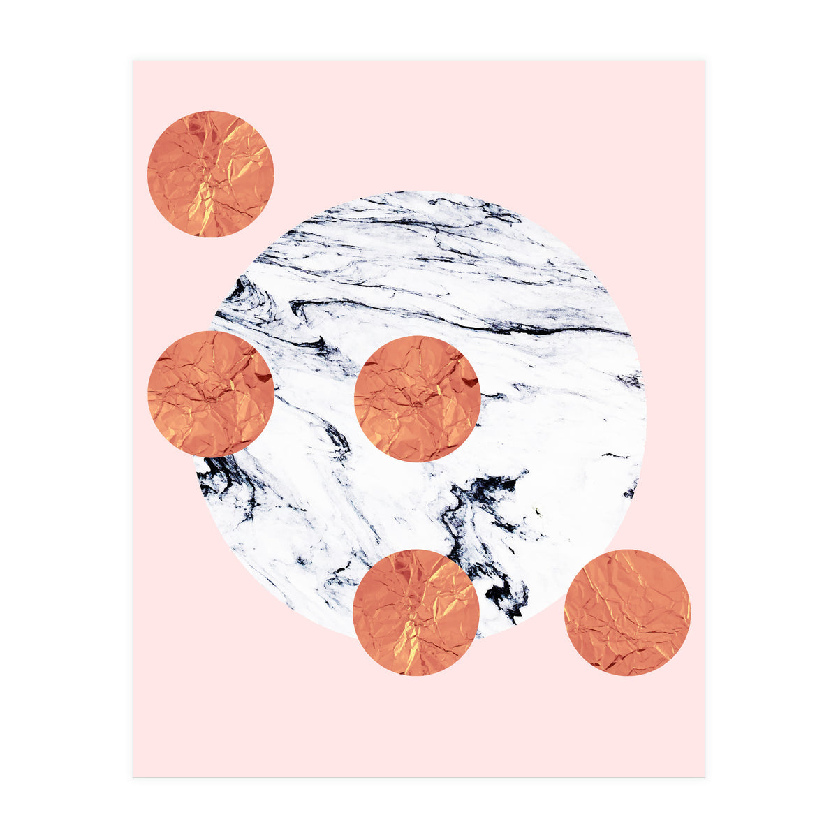 Marble + Pink + Copper (Print Only)