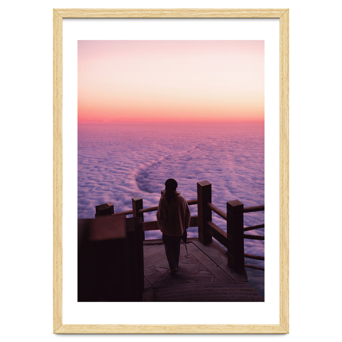 Woman Waiting Sunset