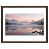 Misty Morning Reflection: Serene Alpine Lake thumbnail