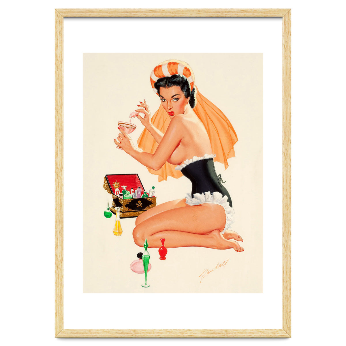 Young And Beautiful Witch Preparing A Love Portion