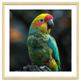 Vibrant Amazon Parrot Perched On A Branch thumbnail