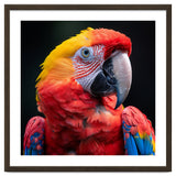 Scarlet Macaw Parrot Headshot Vibrant Colors thumbnail