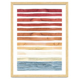 Watercolour Sunset Stripes Orange thumbnail