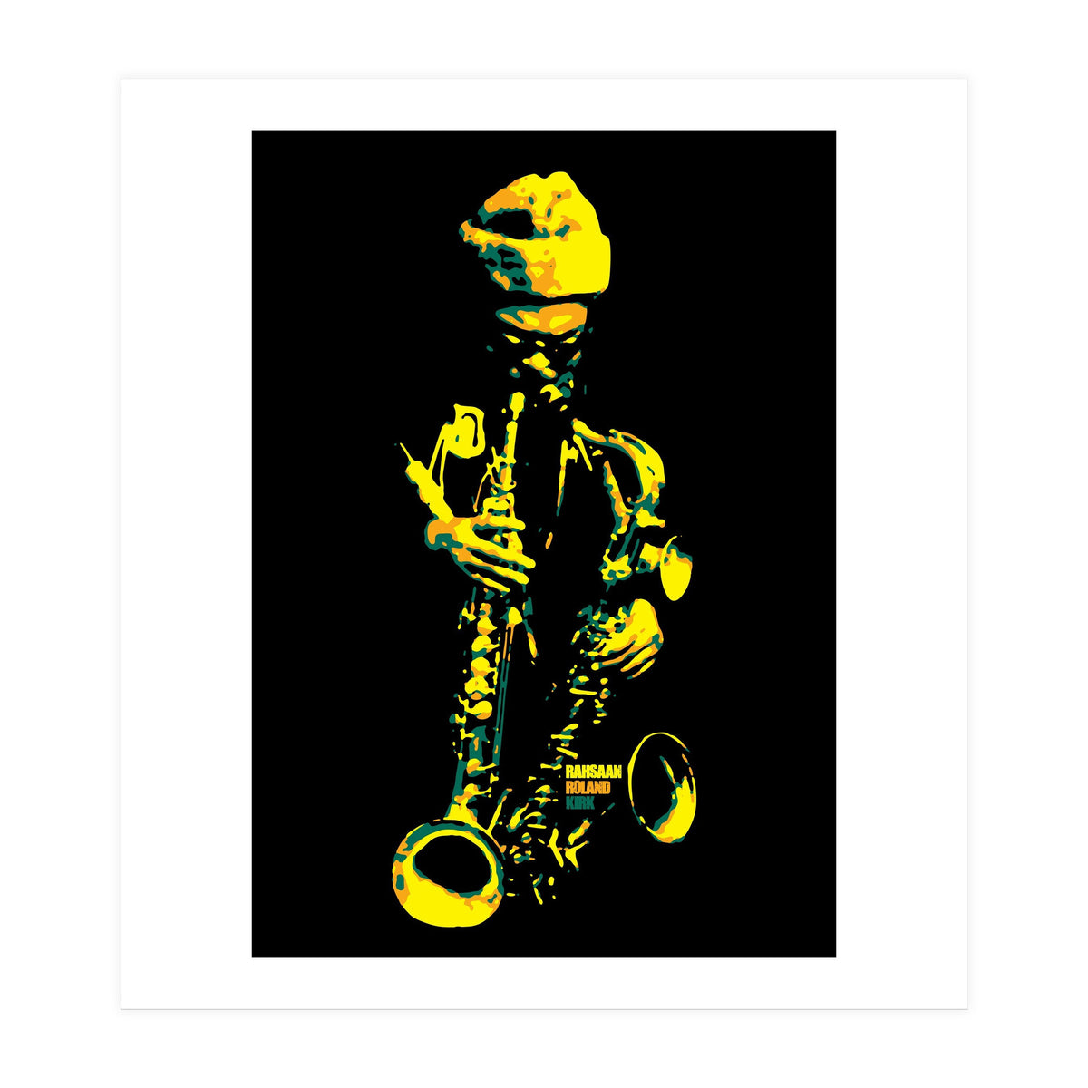 Rahsaan Roland Kirk in Pop Art (Print Only)
