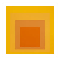 JOSEF ALBERS - HOMAGE TO THE SQUARE YELLOW ORANGE 2. HIGH RESOLUTION (Print Only)