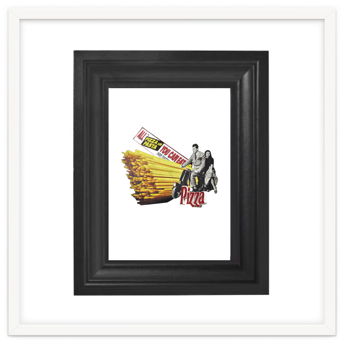 Made in Italy Collage - Print of paper Collage