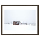 Barn in the winter snowscape thumbnail