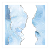 Blue & Silver Agate Glitter Texture 06 (Print Only) thumbnail